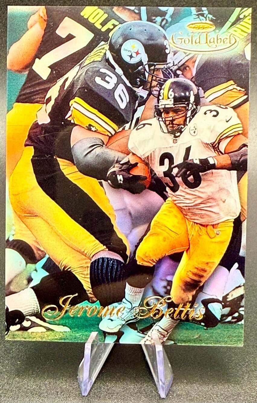 Jerome Bettis The Bus 1998 Topps Gold Label Pittsburgh Steelers Football Card